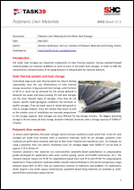 Polymeric Liner Materials for Hot Water Heat Storages